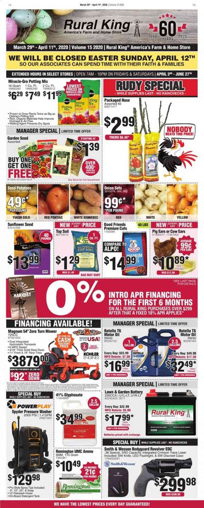 Rural King Weekly Ad & Flyer March 29 to April 11