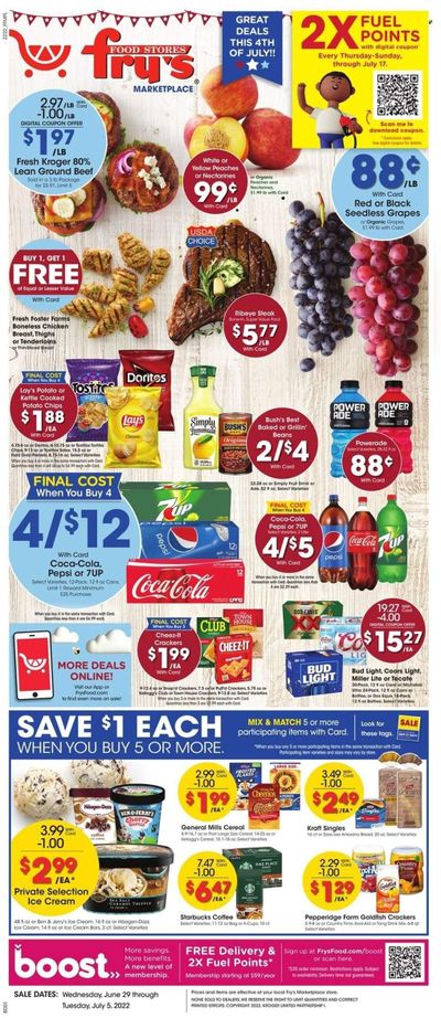 Fry’s (AZ) Weekly Ad Flyer June 29 to July 6