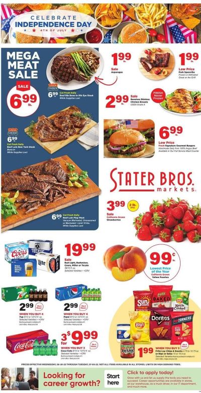 Stater Bros. (CA) Weekly Ad Flyer June 29 to July 6