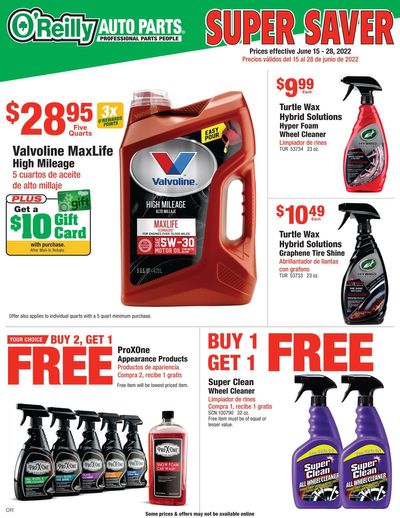 O'Reilly Auto Parts Weekly Ad Flyer June 29 to July 6