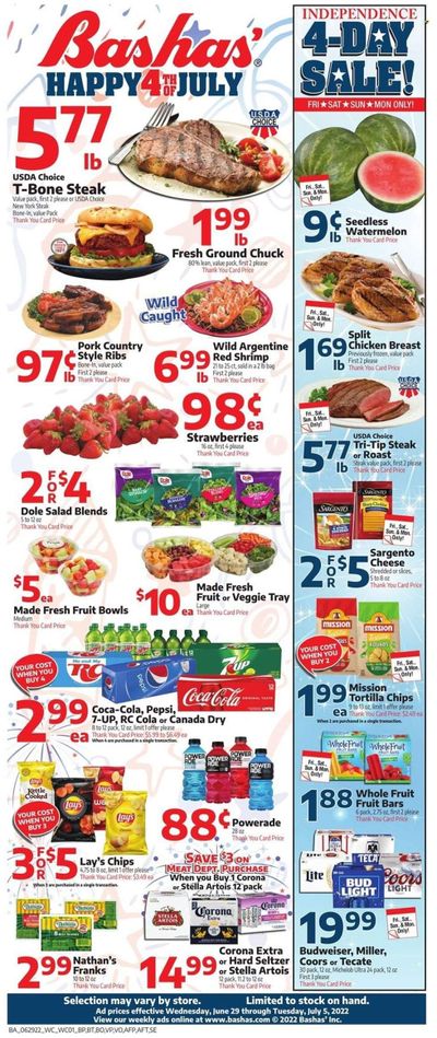 Bashas' (AZ) Weekly Ad Flyer June 29 to July 6