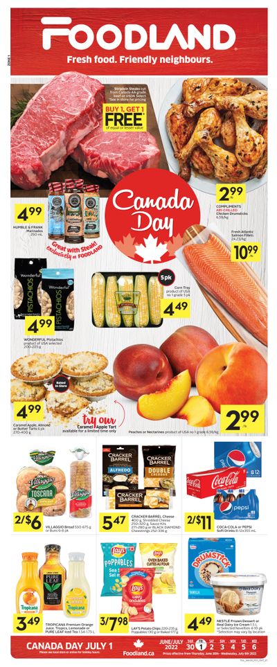 Foodland (ON) Flyer June 30 to July 6