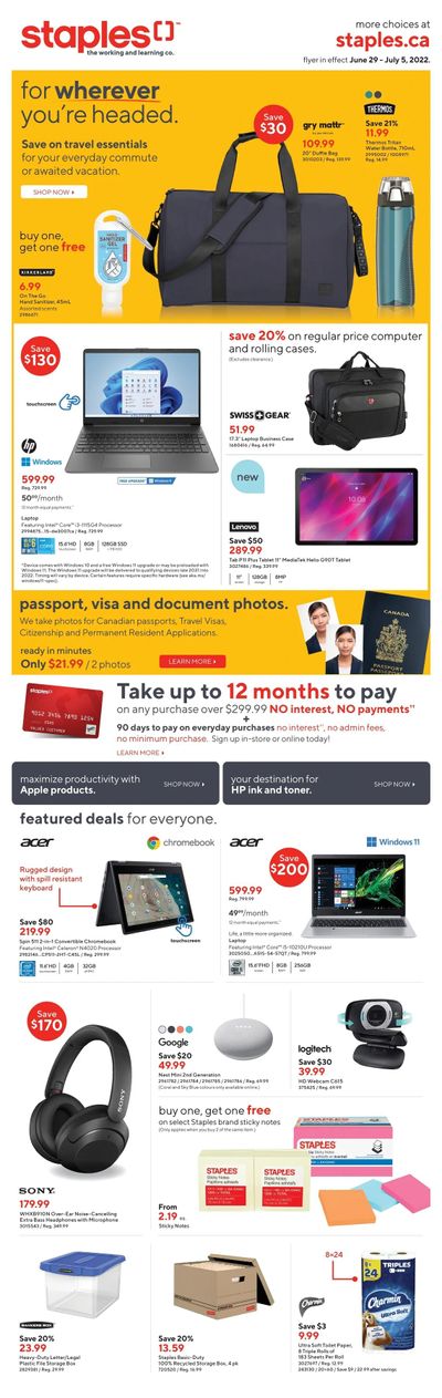 Staples Flyer June 29 to July 5