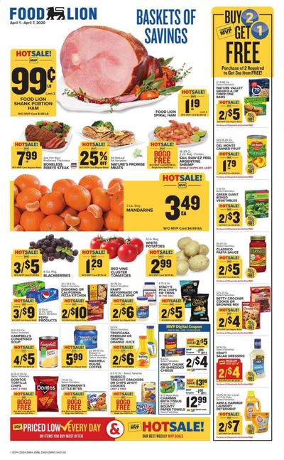 Food Lion Weekly Ad & Flyer April 1 to 7