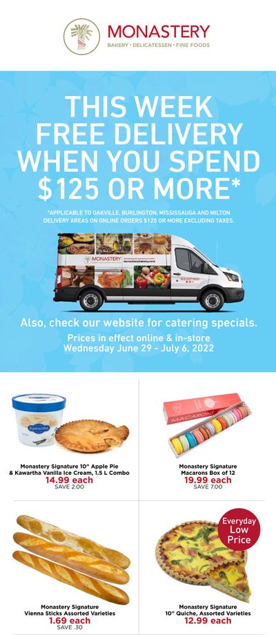 Monastery Bakery Flyer June 29 to July 6