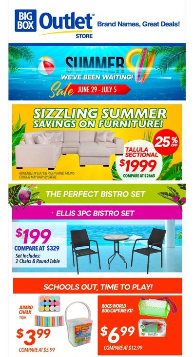 Big Box Outlet Store Flyer June 29 to July 5