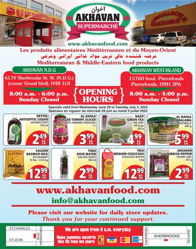 Akhavan Supermarche Flyer June 29 to July 5