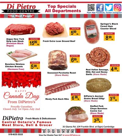 Di Pietro Food Centre Flyer June 30 to July 6