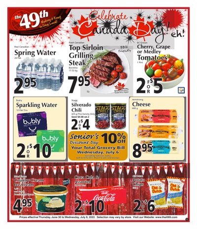 The 49th Parallel Grocery Flyer June 30 to July 6