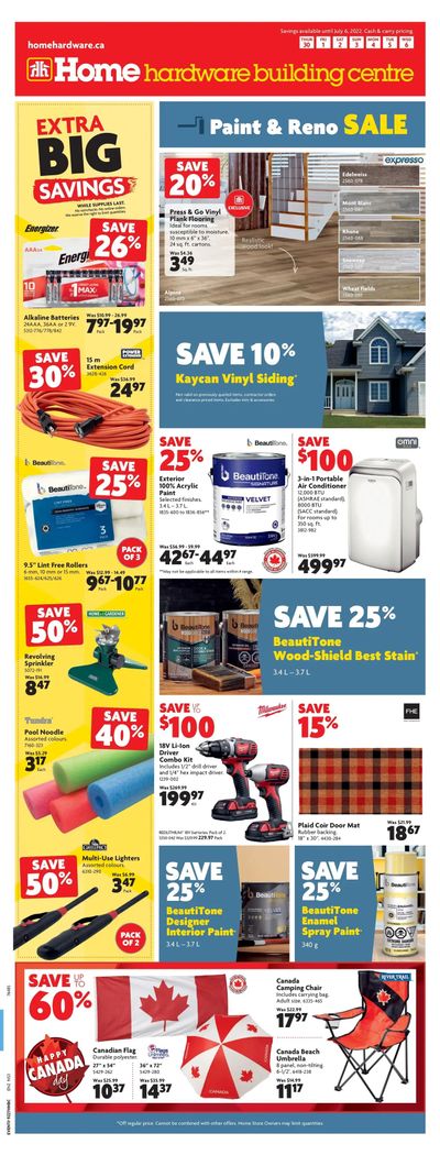 Home Hardware Building Centre (Atlantic) Flyer June 30 to July 6