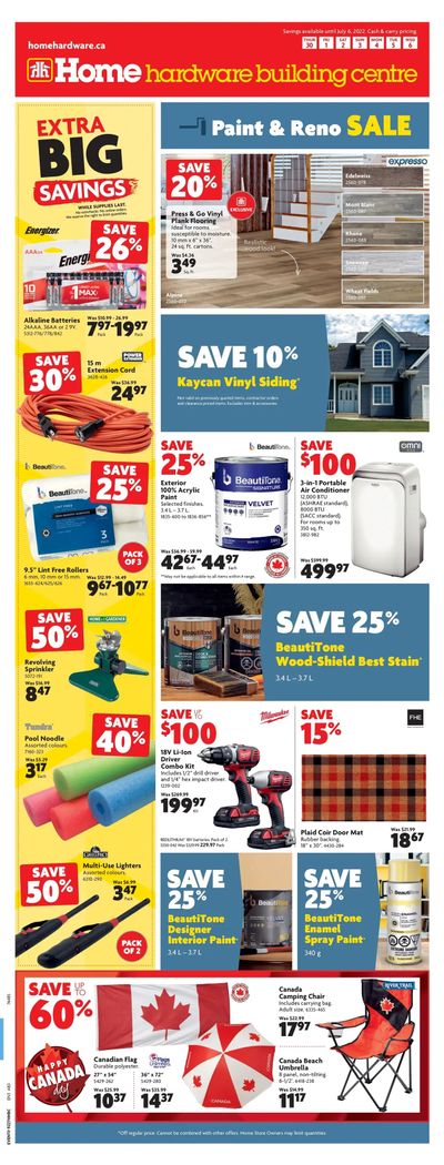 Home Hardware Building Centre (AB) Flyer June 30 to July 6