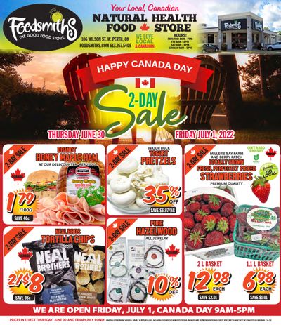 Foodsmiths Flyer June 30 to July 7
