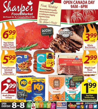 Sharpe's Food Market Flyer June 30 to July 6