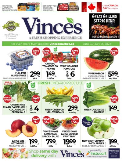 Vince's Market Flyer June 30 to July 13