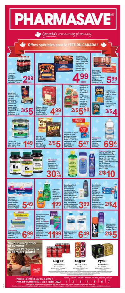 Pharmasave (NB) Flyer July 1 to 7