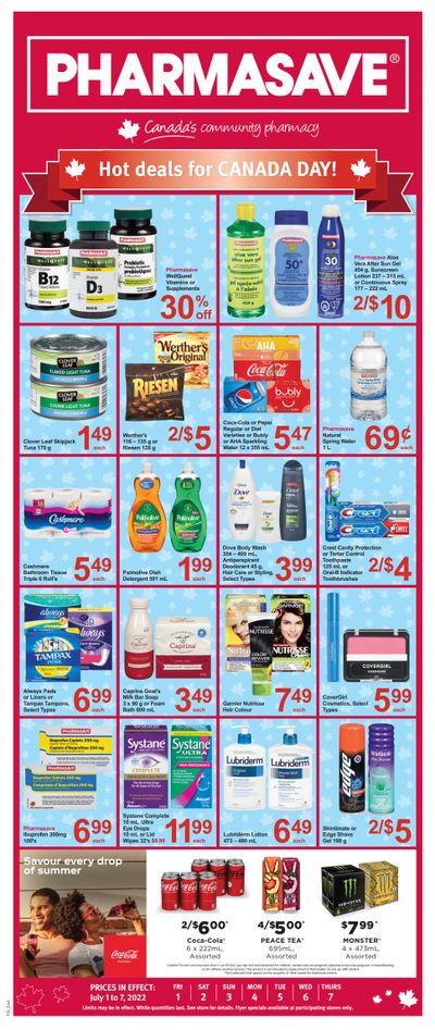 Pharmasave (ON) Flyer July 1 to 7