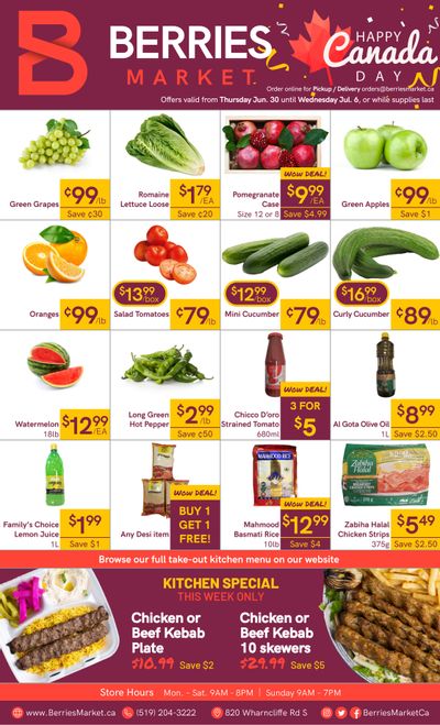 Berries Market Flyer June 30 to July 6