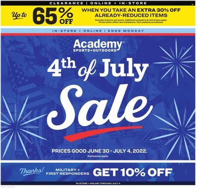 Academy Sports + Outdoors Weekly Ad Flyer June 30 to July 7