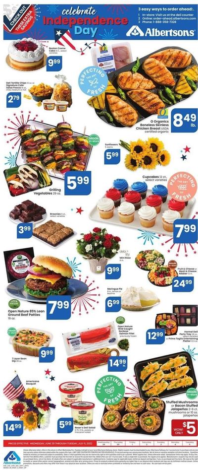 Albertsons (CA, ID, LA, MT, OR, TX, WA) Weekly Ad Flyer June 30 to July 7