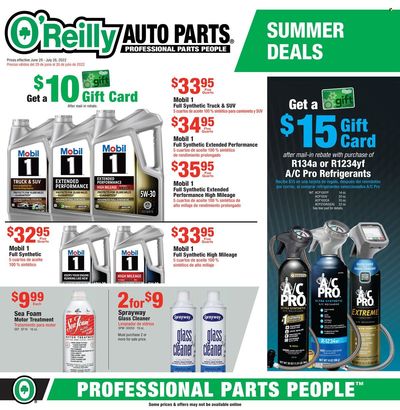 O'Reilly Auto Parts Weekly Ad Flyer June 30 to July 7