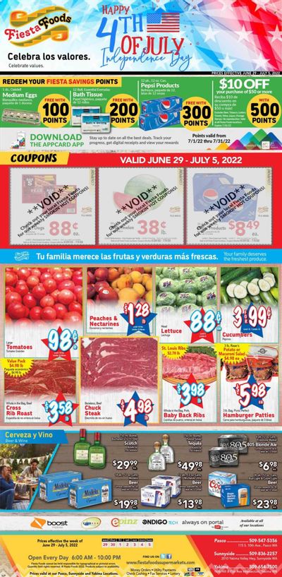 Fiesta Foods SuperMarkets (WA) Weekly Ad Flyer June 30 to July 7