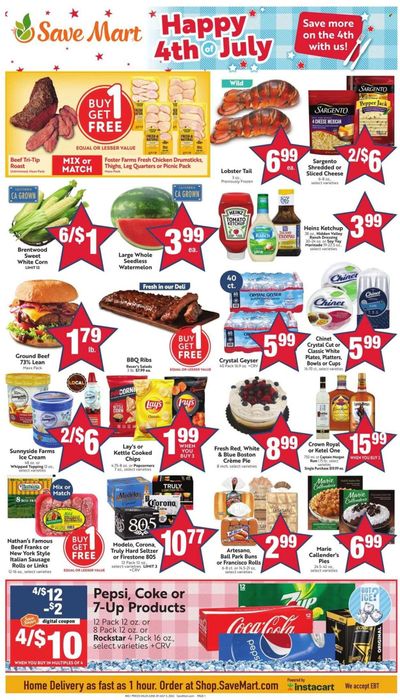 Save Mart (CA, NV) Weekly Ad Flyer June 30 to July 7