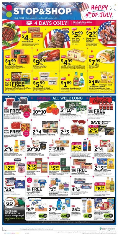 Stop & Shop (CT) Weekly Ad Flyer June 30 to July 7