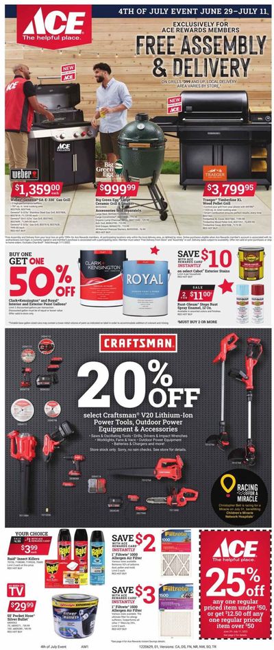 ACE Hardware Weekly Ad Flyer June 30 to July 7