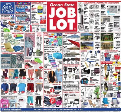 Ocean State Job Lot (CT, MA, ME, NH, NJ, NY, RI) Weekly Ad Flyer June 30 to July 7