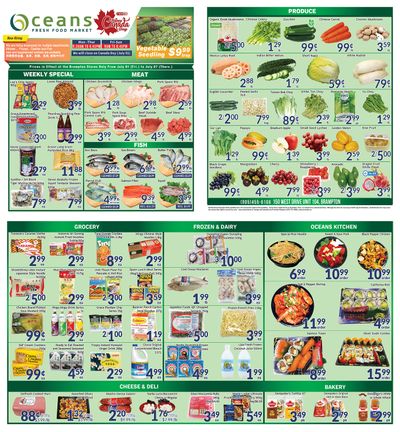 Oceans Fresh Food Market (Brampton) Flyer July 1 to 7
