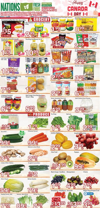Nations Fresh Foods (Hamilton) Flyer July 1 to 7