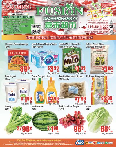 Fusion Supermarket Flyer July 1 to 7