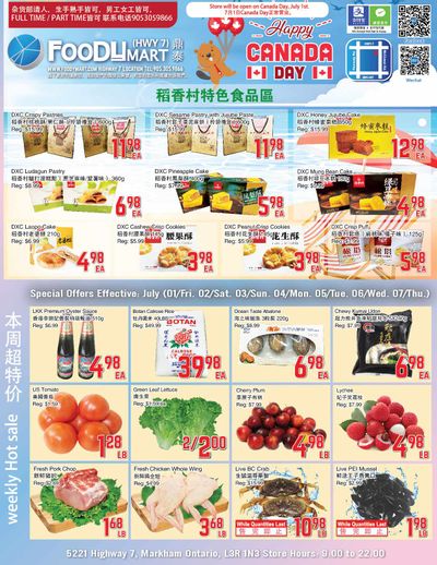 FoodyMart (HWY7) Flyer July 1 to 7