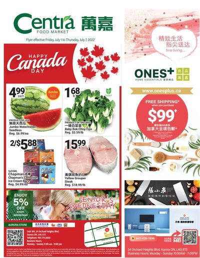 Centra Foods (Aurora) Flyer July 1 to 7