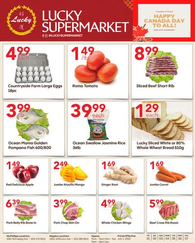 Lucky Supermarket (Winnipeg) Flyer July 1 to 7