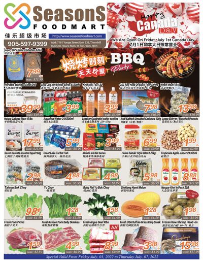 Seasons Food Mart (Thornhill) Flyer July 1 to 7