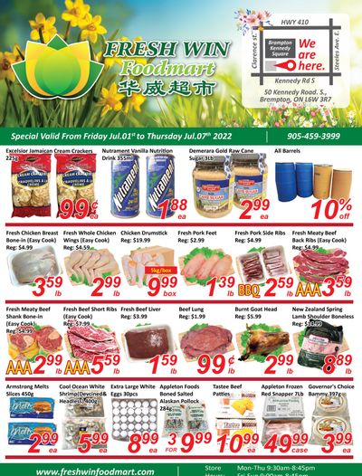 Fresh Win Foodmart Flyer July 1 to 7