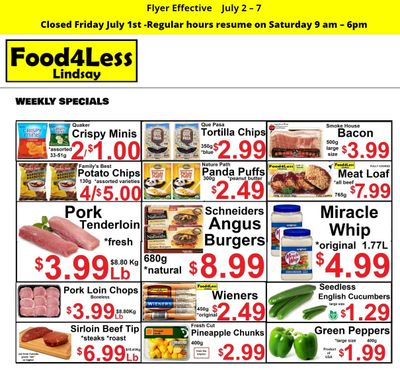 Food 4 Less Flyer July 2 to 7