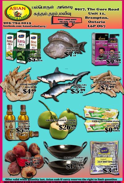 Asian Cash & Carry Flyer July 1 to 7