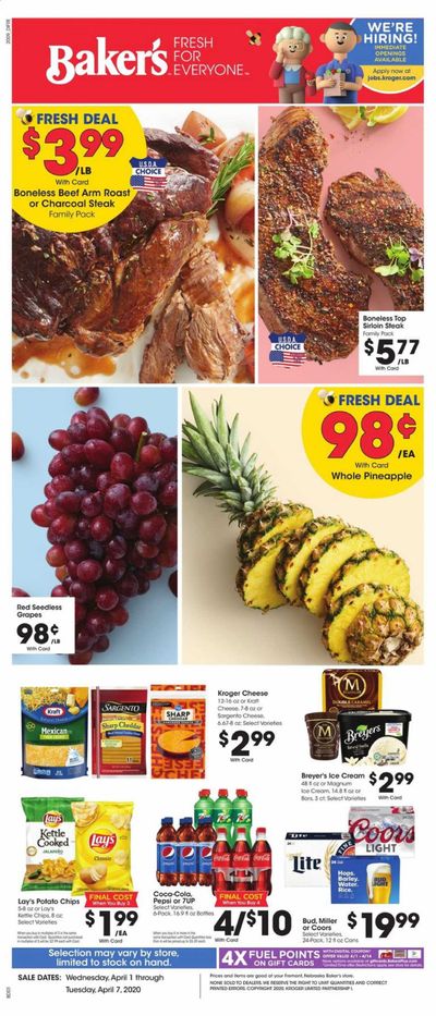 Baker's Weekly Ad & Flyer April 1 to 7