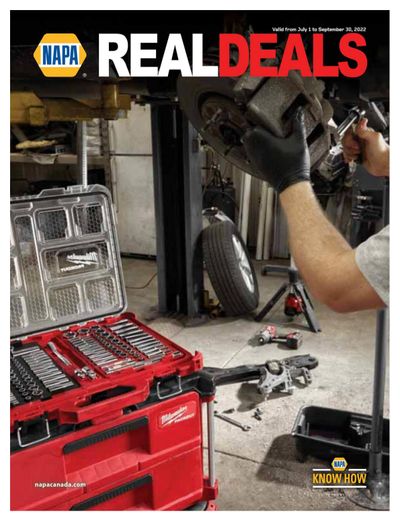 NAPA Auto Parts Real Deals Flyer July 1 to September 30