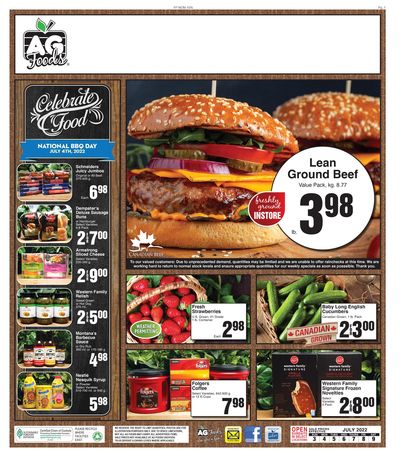 AG Foods Flyer July 3 to 9