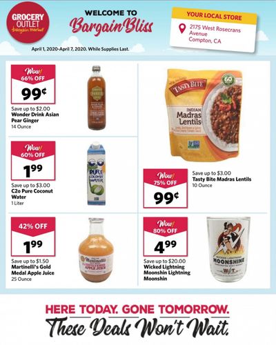 Grocery Outlet Weekly Ad & Flyer April 1 to 7