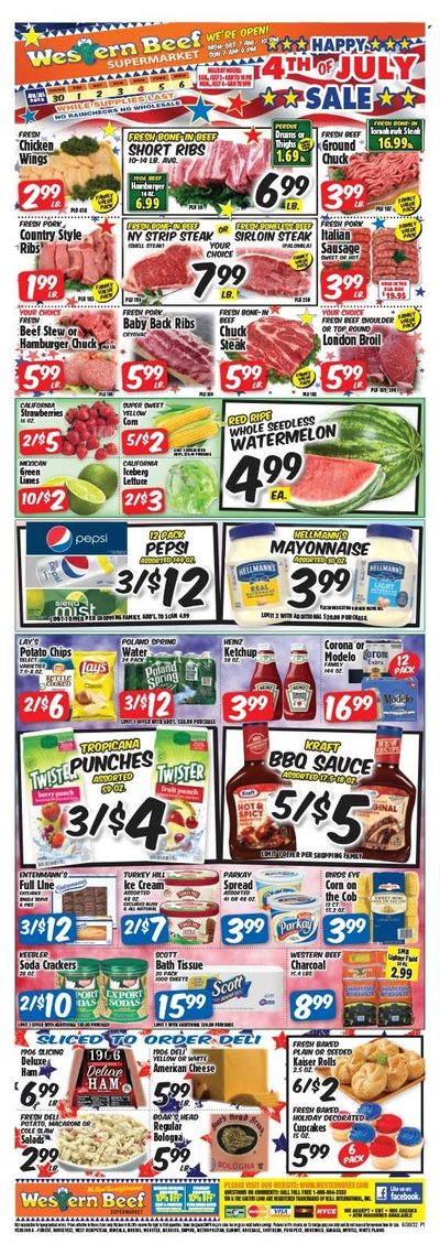 Western Beef (FL, NY) Weekly Ad Flyer July 2 to July 9