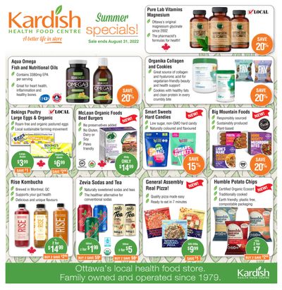 Kardish Flyer July 1 to August 31