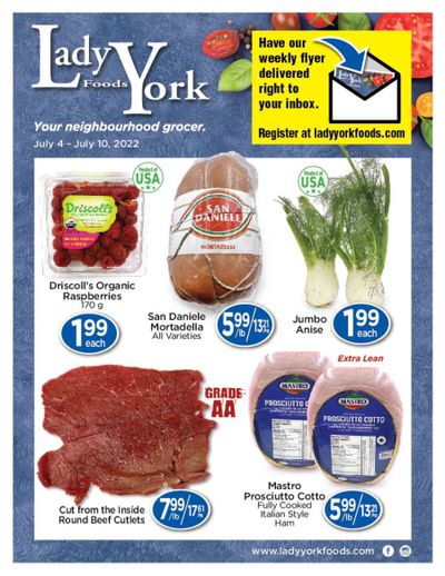Lady York Foods Flyer July 4 to 10