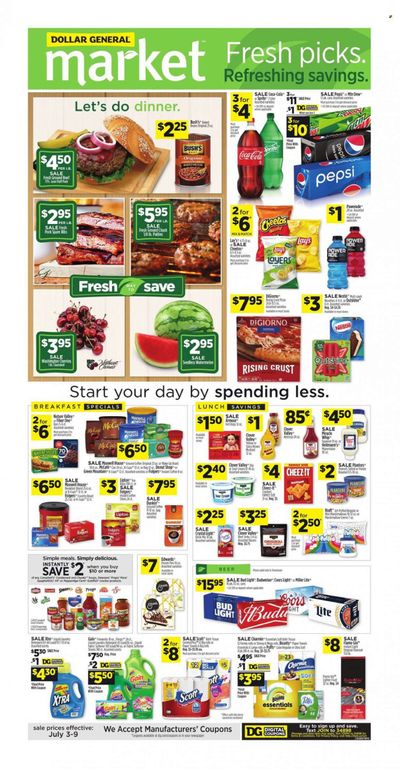 Dollar General (GA, MO, PA, TN) Weekly Ad Flyer July 4 to July 11