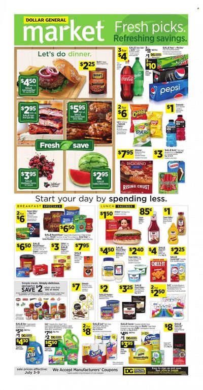 Dollar General (AL, GA, KY, LA, TN) Weekly Ad Flyer July 4 to July 11