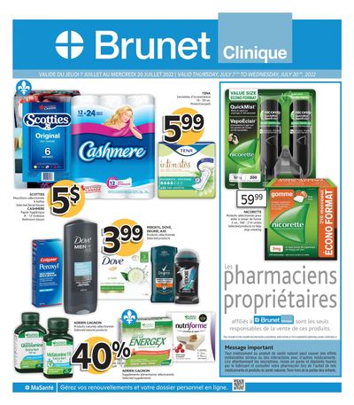 Brunet Clinique Flyer July 7 to 20