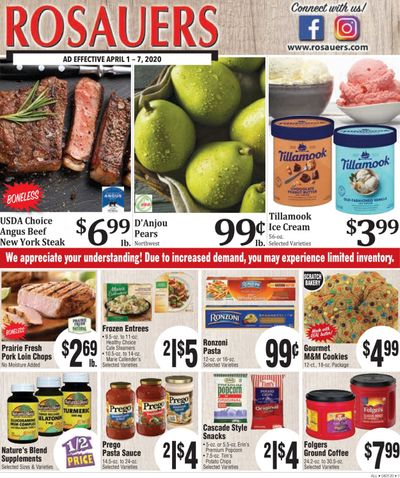 Rosauers Weekly Ad & Flyer April 1 to 7